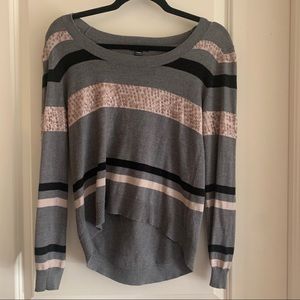 NORDSTROM Sparkly Stripe Sweater XS